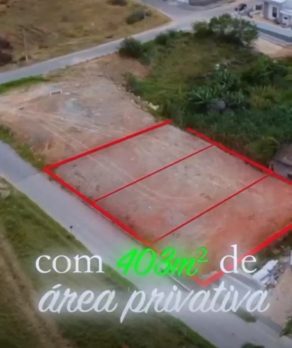 3 Terrenos Planos de 403m² na Palhoça – Viabilidade Mista