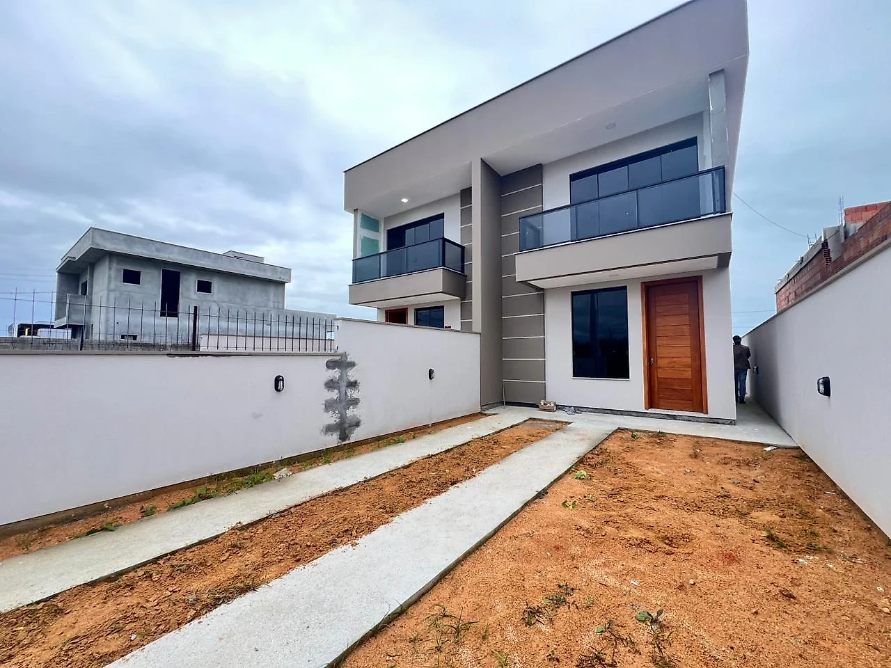 Sobrado Geminado 2 Quartos 73m² - Villa Toscana - Barra do Aririú